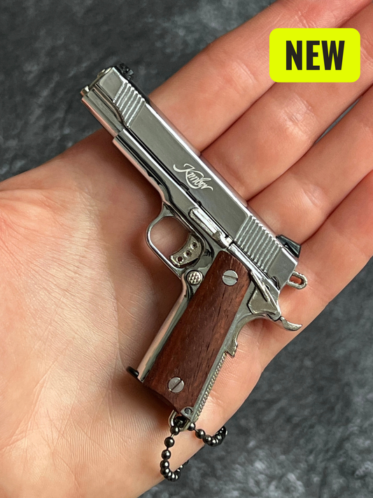 1911 Wooden Grip Custom Keychain