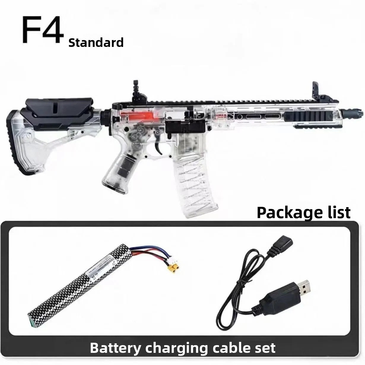 TG F4 Electric Transparent Gel Blaster
