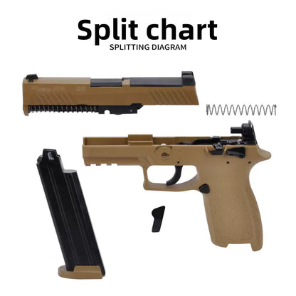 YH P320-M18 Manual Metal Shell Ejected Dart Blaster