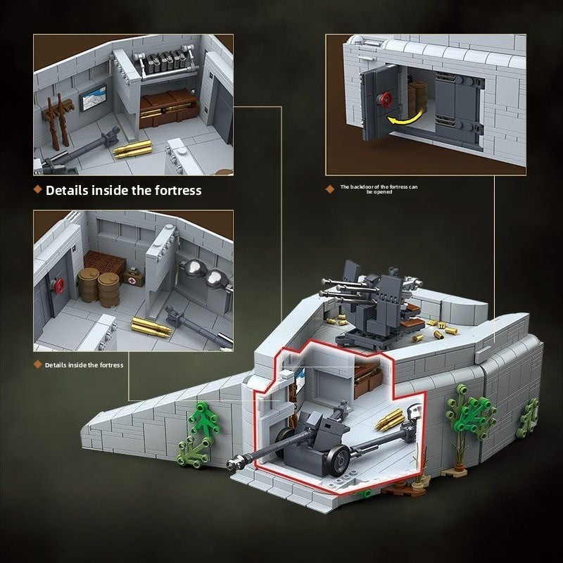 WWII German Atlantic Wall Building Block Set