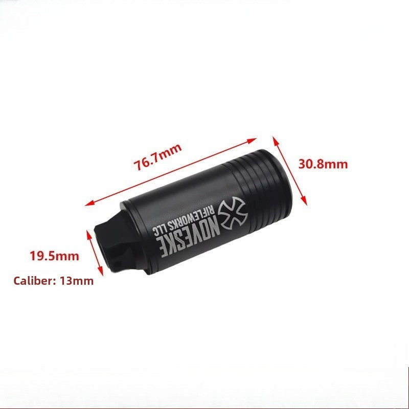 14mm CCW Fire-Breathing Pig Luminous Sensor Metal Muffler