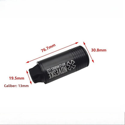 14mm CCW Fire-Breathing Pig Luminous Sensor Metal Muffler