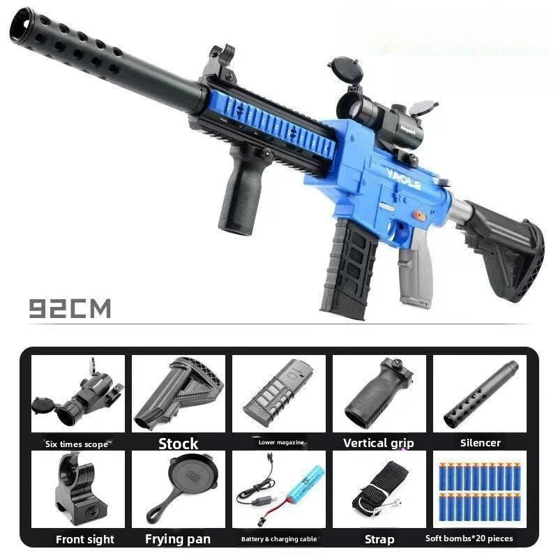 M416 Electric Continuous Firing Soft Bullet Toy Gun Dart Blaster
