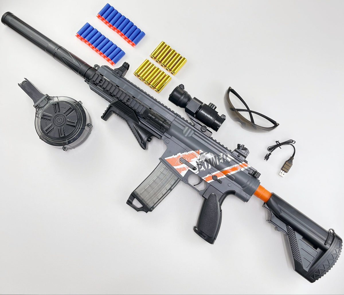 M416 High-Speed Electric Burst Shell Ejection Soft Bullet Dart Blaster