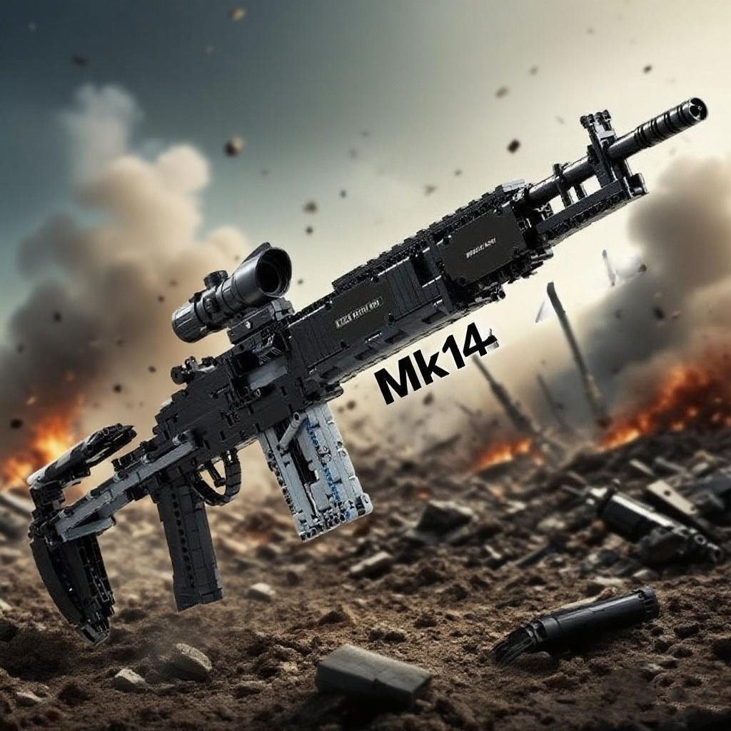 MK14 Building Block Toy Gun Model