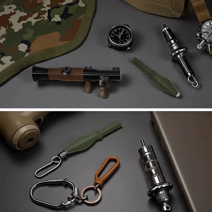 1:10 3D Printed RPG Rocket Launcher Keychain Model