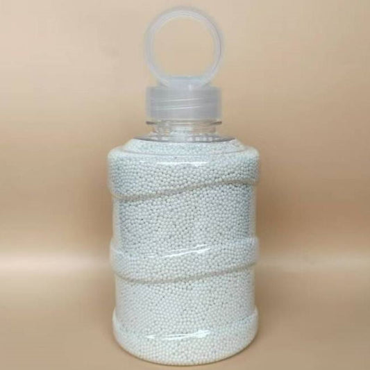 200K 7-8mm Large Portable Bottle with Frosted Milky White Gel Balls