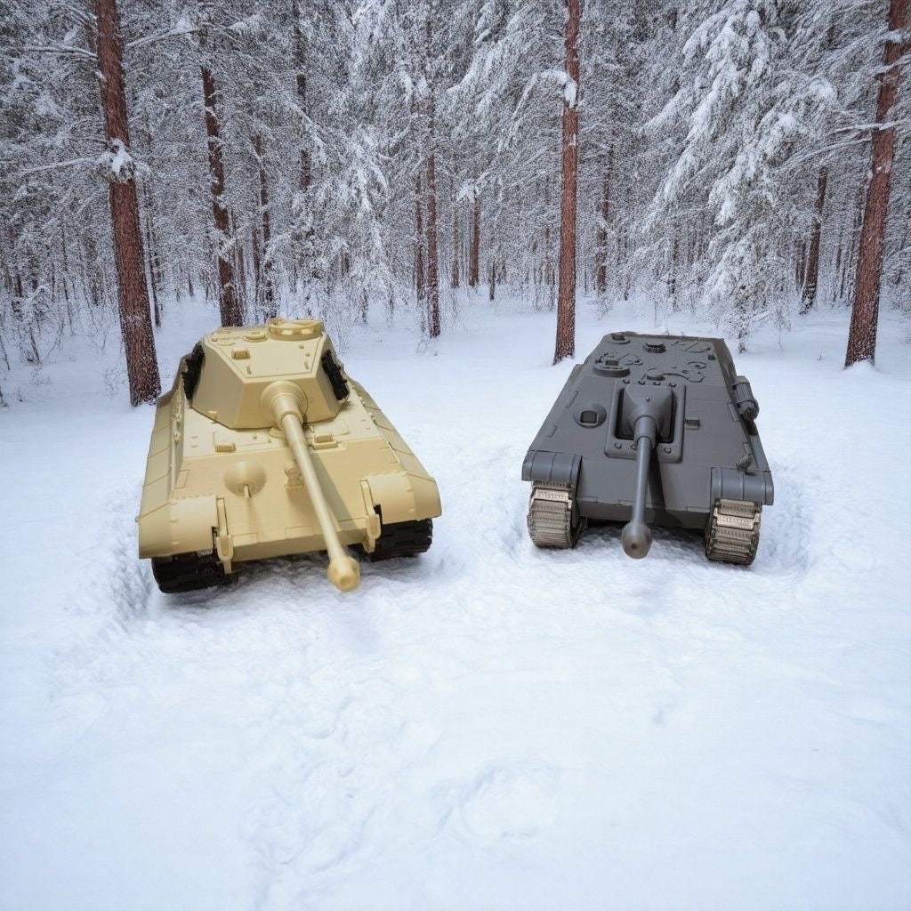 1:35 3D Printed Heavy Tank Model Of The German Jagdpanther/Tiger Ii