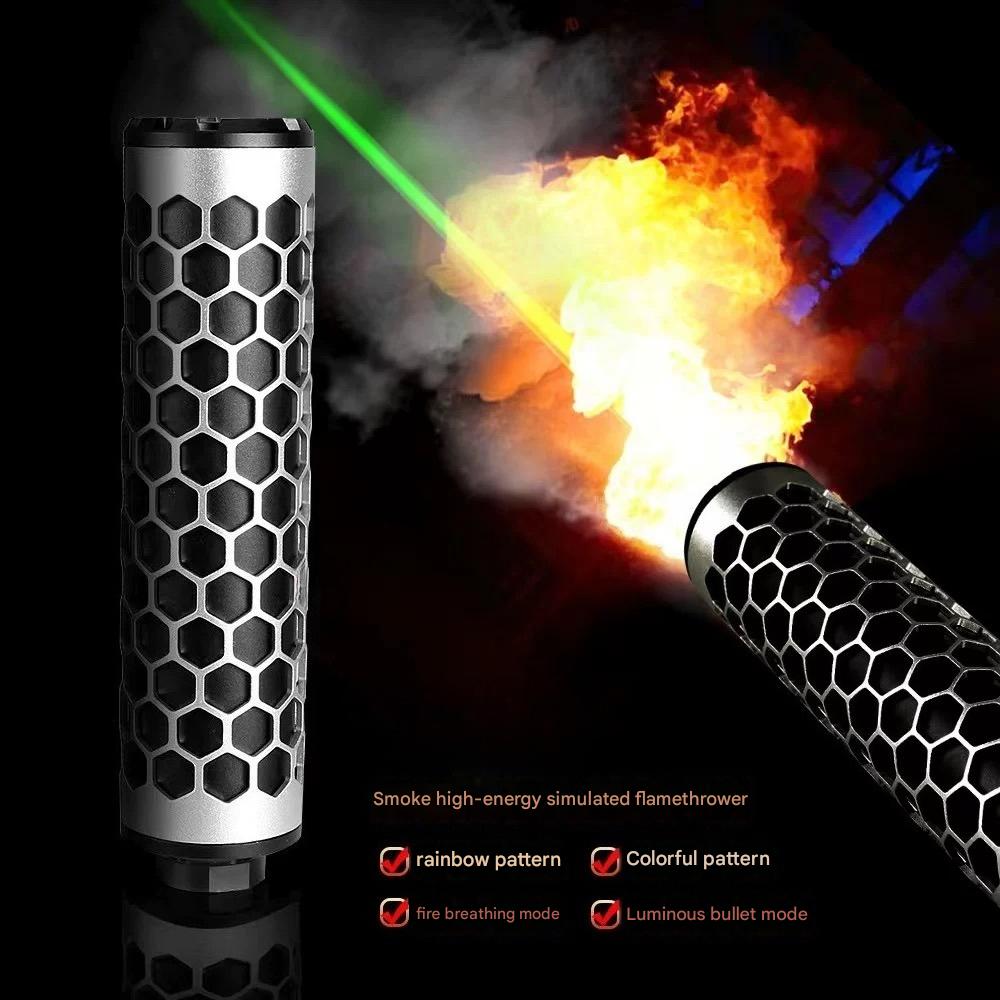 New Metal Rainbow Smoke Tracer Silencer