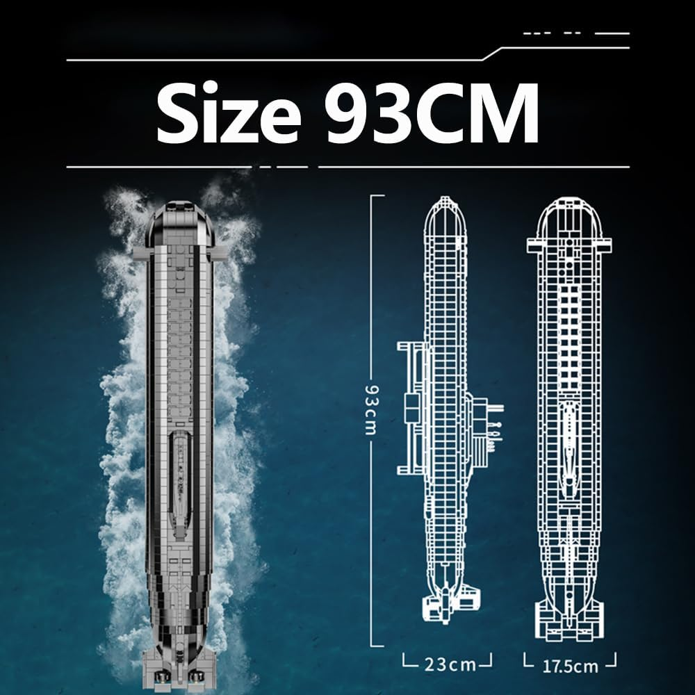 Penrose 941 Typhoon-Class Nuclear Missile Submarine Building Block Model Set