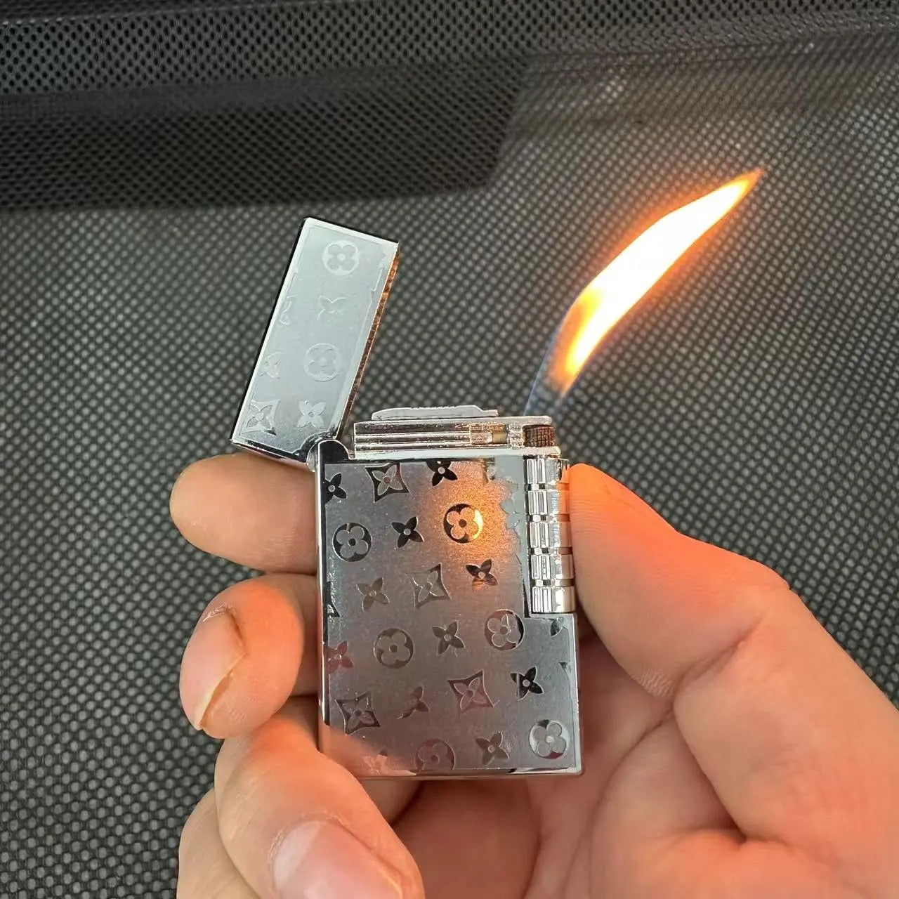 Metal Windproof Refillable Slim Lighter