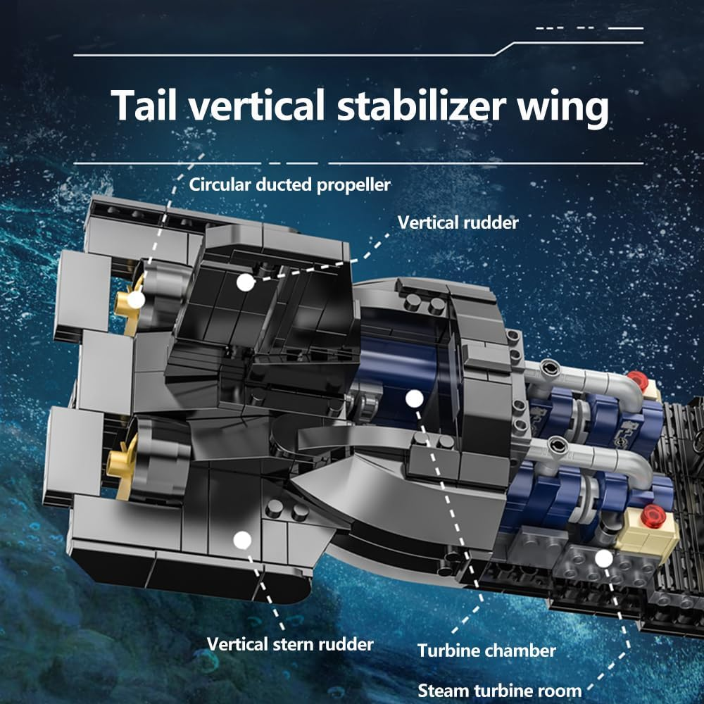 Penrose 941 Typhoon-Class Nuclear Missile Submarine Building Block Model Set
