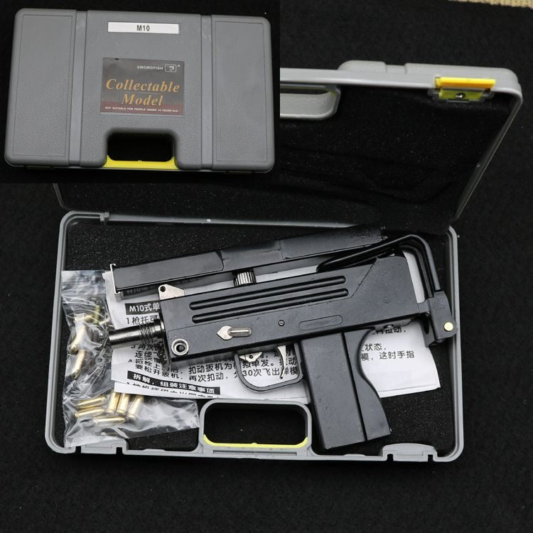 1:2.05 Metal Ingram M10 Detachable Shell-Ejecting Toy Gun Model