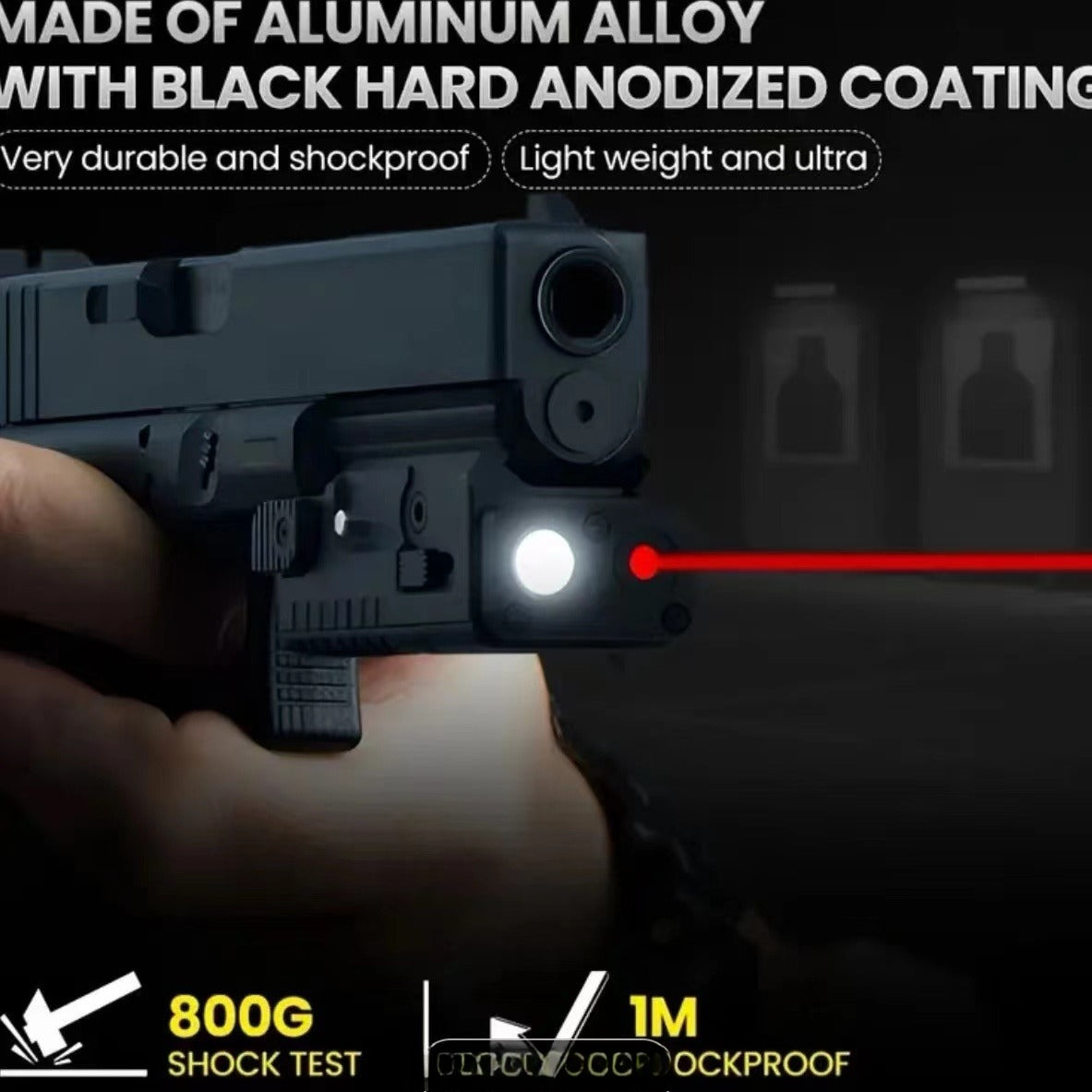 1000/1200 Lumen Under-Hang Metal Laser Flashlight