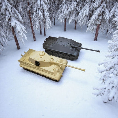 1:35 3D Printed Heavy Tank Model Of The German Jagdpanther/Tiger Ii