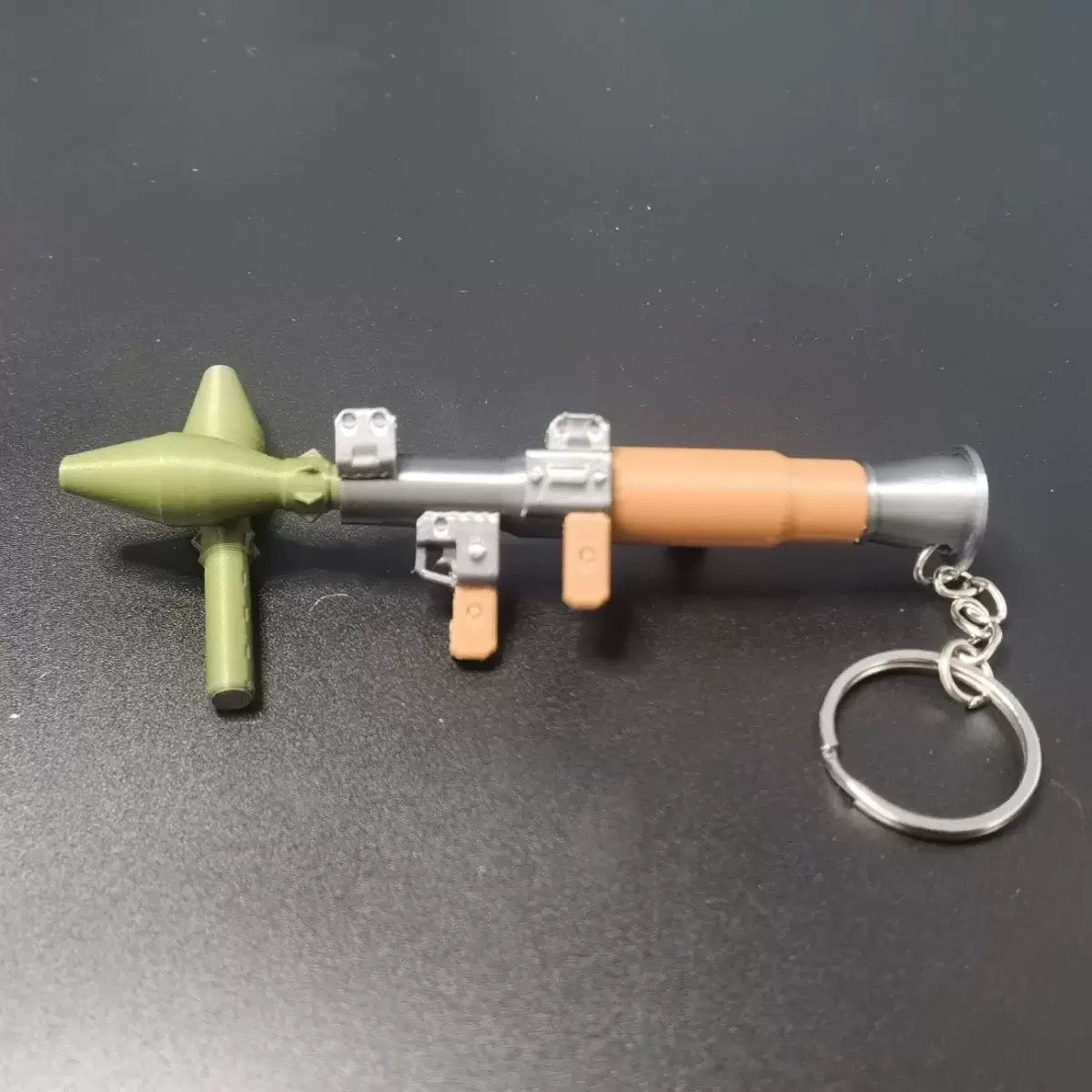1:10 3D Printed RPG Rocket Launcher Keychain Model