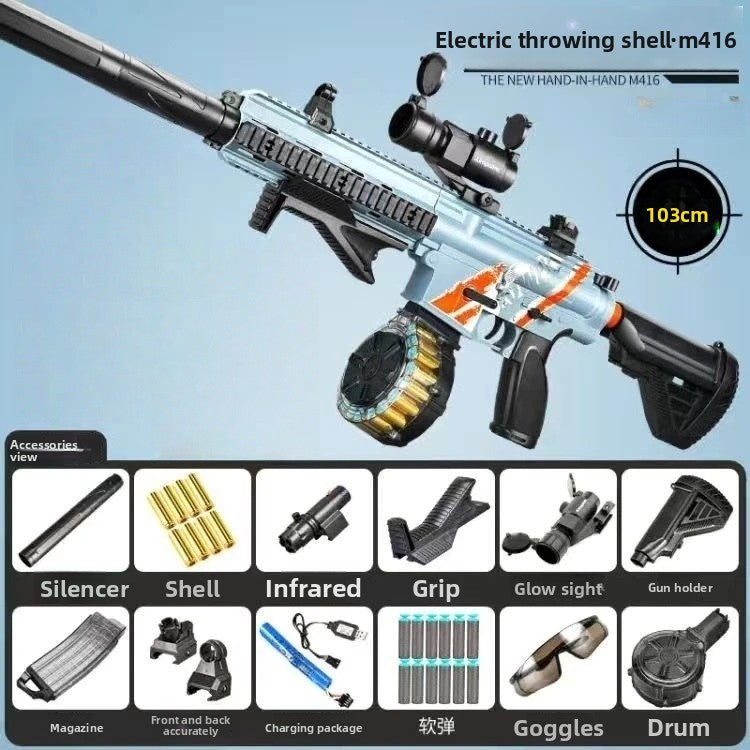 M416 High-Speed Electric Burst Shell Ejection Soft Bullet Dart Blaster