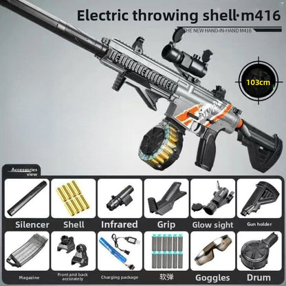 M416 High-Speed Electric Burst Shell Ejection Soft Bullet Dart Blaster