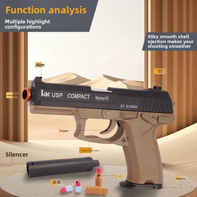 USP Manual Shell Ejection Soft Bullet Gun Pistol